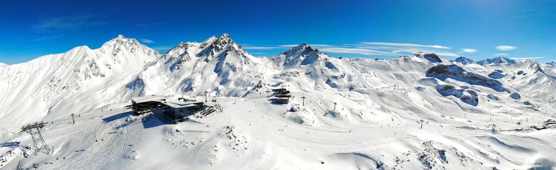 Skipiste panorama Ischgl